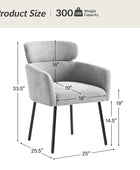 Anastasius Modern Boucle Dining Chair with Lambswool and Adjustable Feet