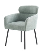 Anastasius Modern Boucle Dining Chair with Lambswool and Adjustable Feet