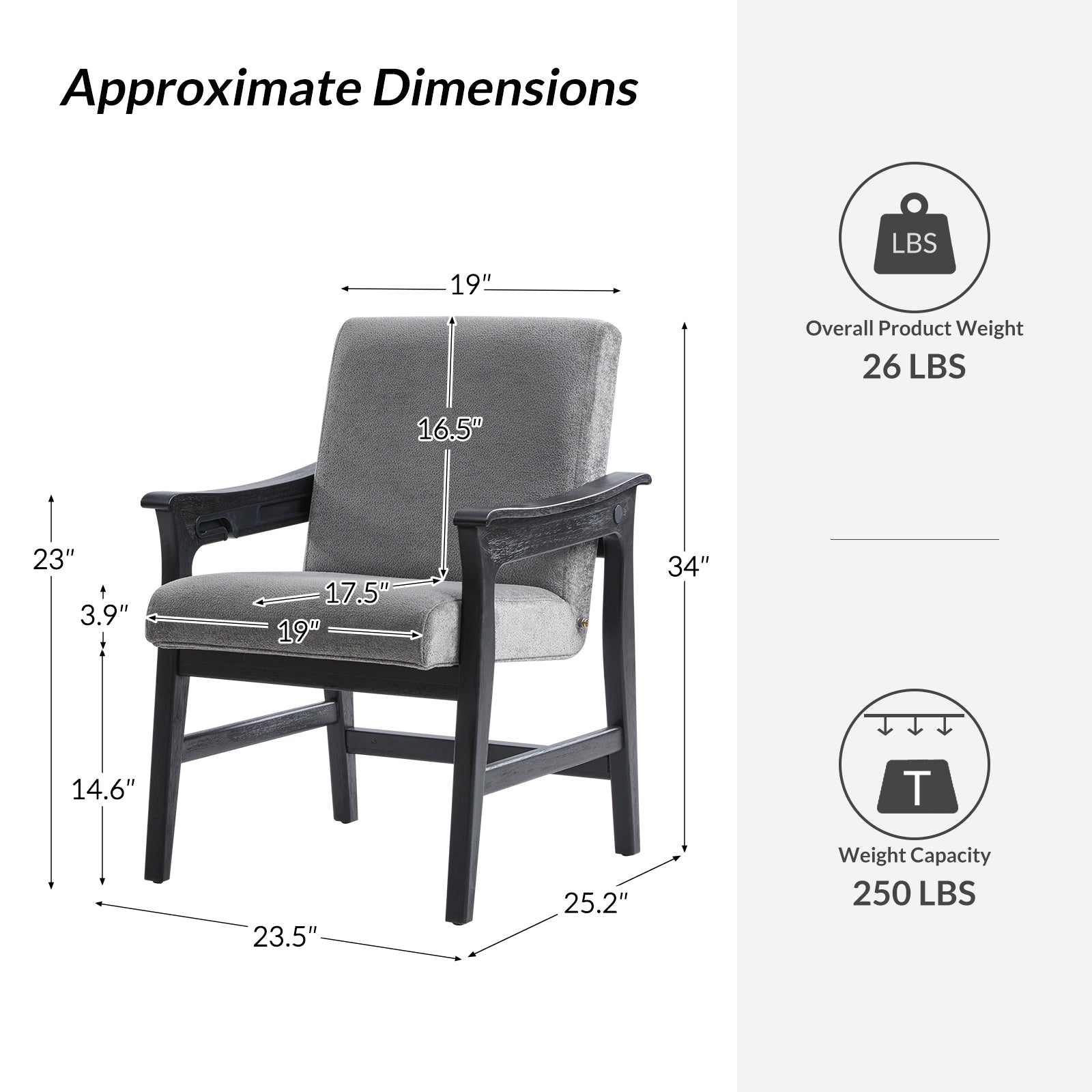 Leo Modern Convertible Chair - Transforms Seamlessly Between Counter Stool and Dining Chair