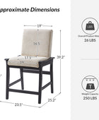 Leo Modern Convertible Chair - Transforms Seamlessly Between Counter Stool and Dining Chair