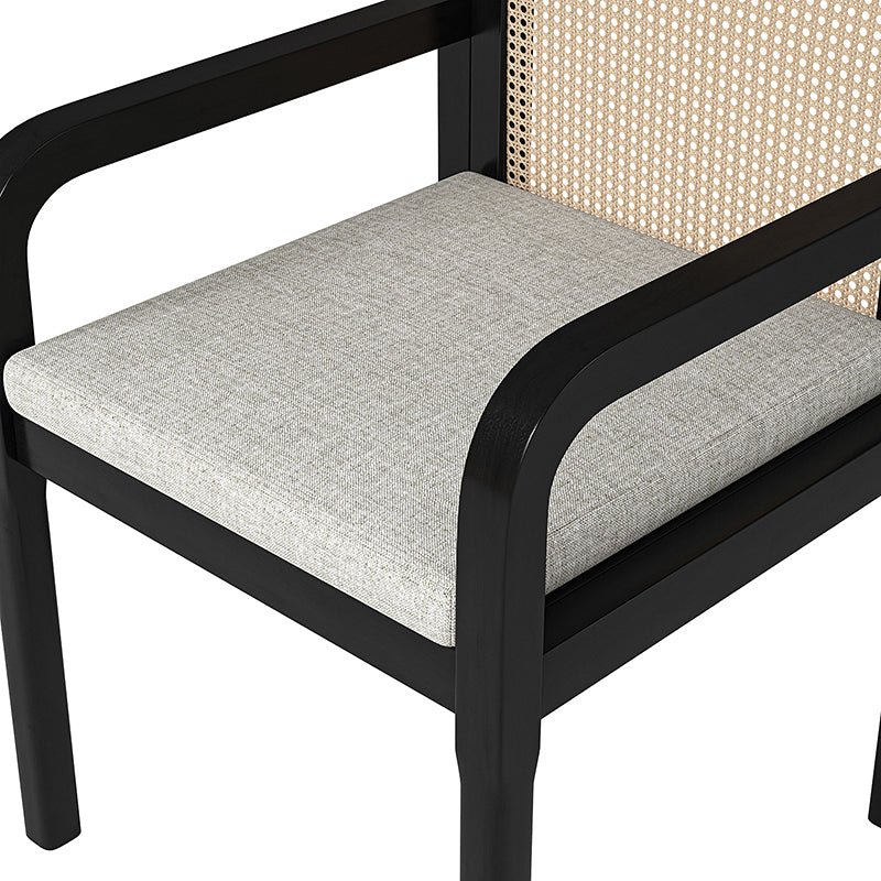 Rattan Backrest Elegance: Kevin Ratten Dining Chairs