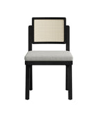 Elazar Modern Woven Rattan Backrest Dining Chair(Set of 2)