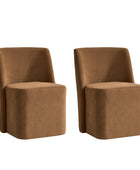 Yale Modern Curved Backrest Versatile Movable Dining Chair(Optional Types)