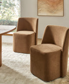 Yale Modern Curved Backrest Versatile Movable Dining Chair(Optional Types)