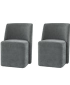 Yale Modern Curved Backrest Versatile Movable Dining Chair(Optional Types)