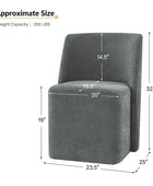 Yale Modern Curved Backrest Versatile Movable Dining Chair(Optional Types)