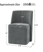 Yale Modern Curved Backrest Versatile Movable Dining Chair(Optional Types)