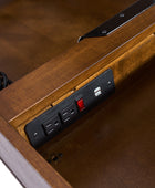 Bertrame Mid-Century L Shape Lift Top Office Desk