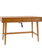 Trevor Mid-Century Modern Computer Office Desk With USB