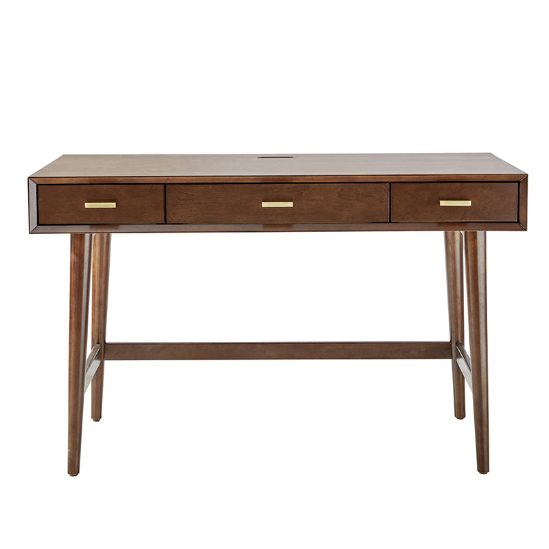 Trevor Mid-Century Modern Computer Office Desk With USB