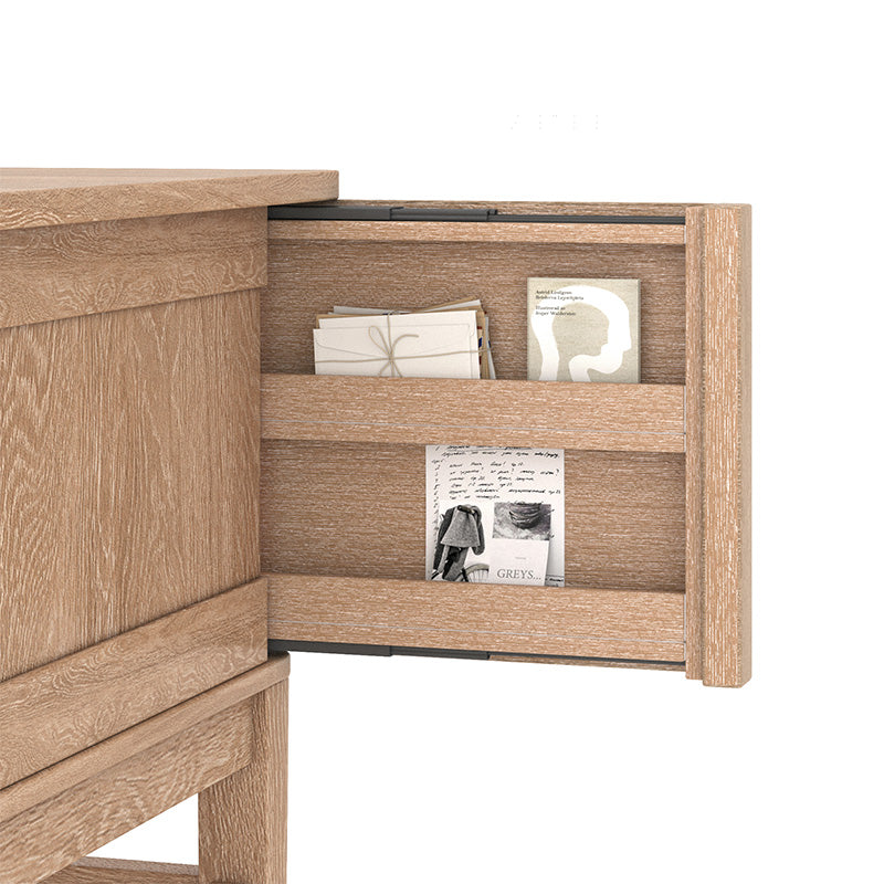 Raquel Transitional Office Desk with Concealed Cable Hole