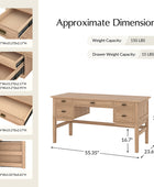 Raquel Transitional Office Desk with Concealed Cable Hole