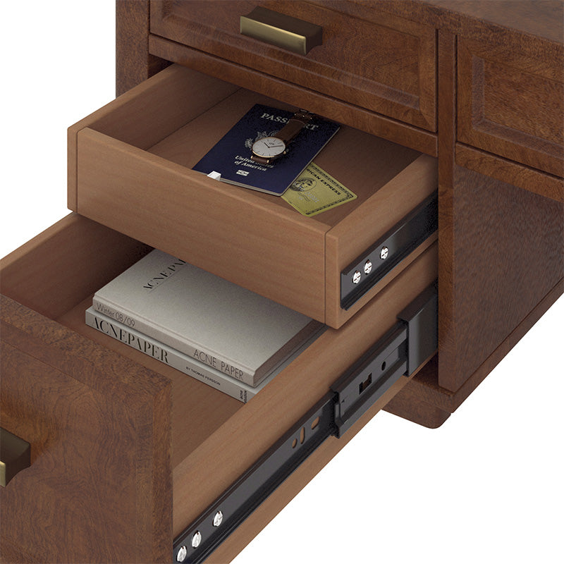 Raquel Transitional Office Desk with Concealed Cable Hole