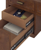 Raquel Transitional Office Desk with Concealed Cable Hole