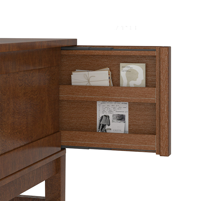 Raquel Transitional Office Desk with Concealed Cable Hole