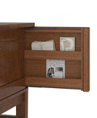 Raquel Transitional Office Desk with Concealed Cable Hole