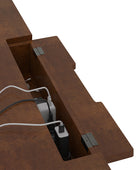 Raquel Transitional Office Desk with Concealed Cable Hole