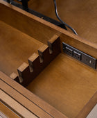 Reg  Mid-century Desk with Two Power Outlets