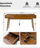 Reg  Mid-century Desk with Two Power Outlets