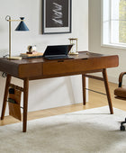 Reg  Mid-century Desk with Two Power Outlets