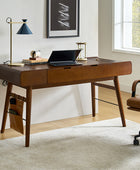 Reg Home Office Mid-century Desk with Two Power Outlets