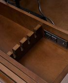 Reg  Mid-century Desk with Two Power Outlets