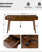 Reg Home Office Mid-century Desk with Two Power Outlets