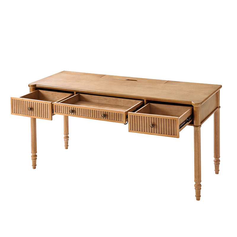 Isaac Transitional 60''W Office Desk With 3 Drawers