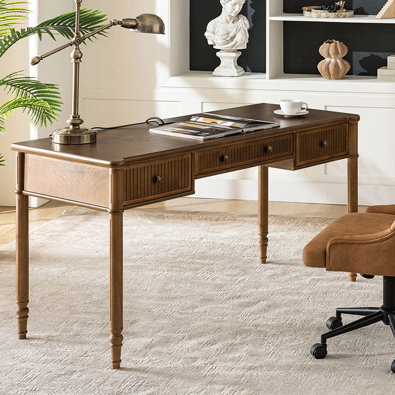 Isaac Transitional 60''W Office Desk With 3 Drawers