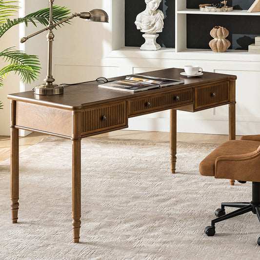 Isaac Transitional 60''W Office Desk With 3 Drawers