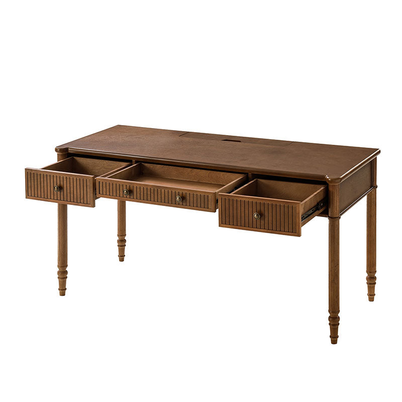 Isaac Transitional 60''W Office Desk With 3 Drawers