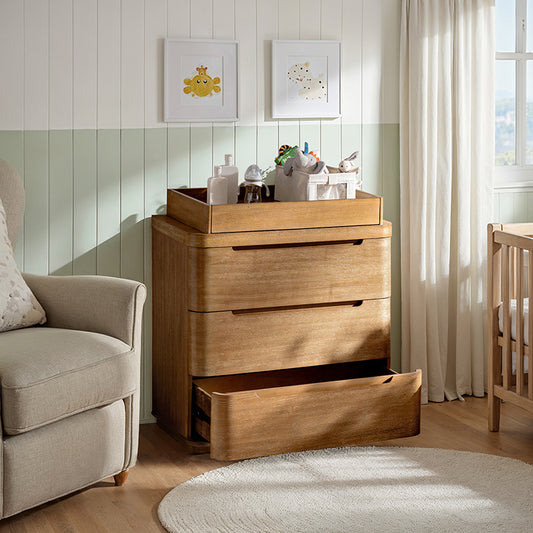 Modern 3-Drawer Nursery Dresser