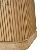 Verral Modern Solid Wood Fluted Dresser with 6 Drawers & Oak Texture