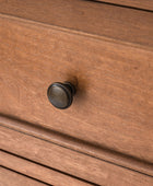 Erendiria Transitional 5-Drawer Chest Dresser with Solid Wood Frame