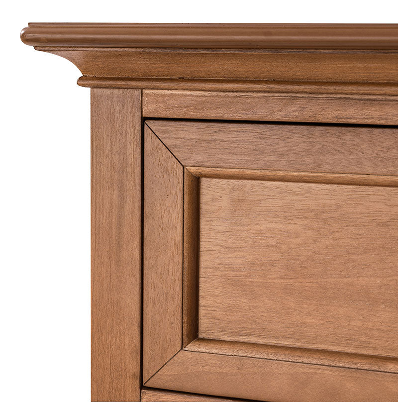 Erendiria Transitional 5-Drawer Chest Dresser with Solid Wood Frame
