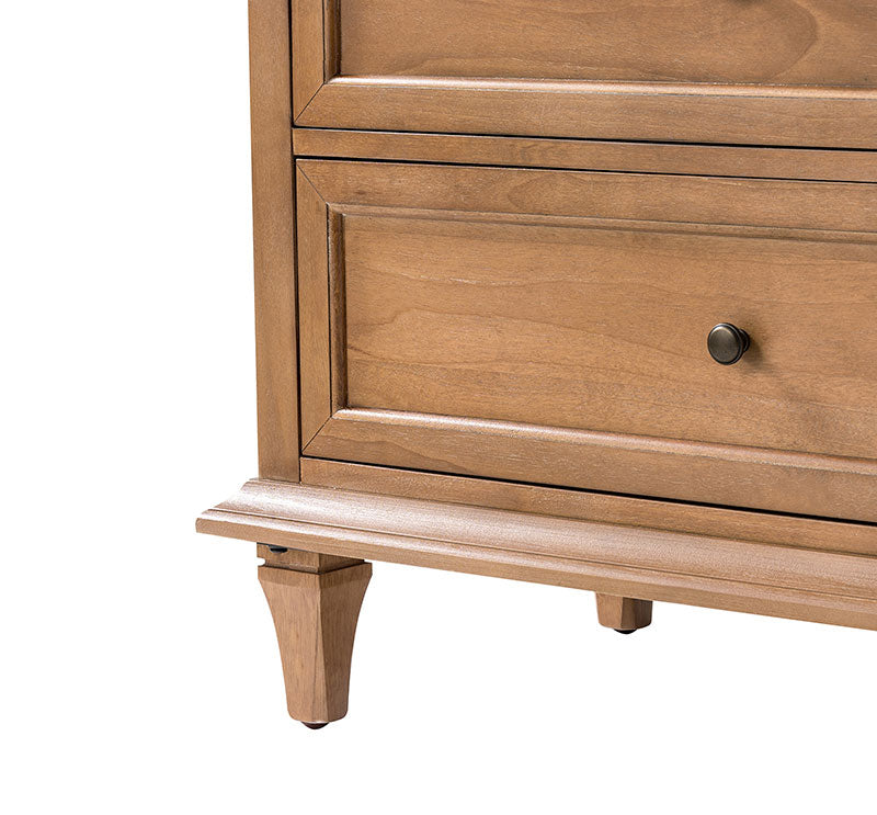 Transitional Solid Wood 6-Drawer Dresser for Bedroom Storage