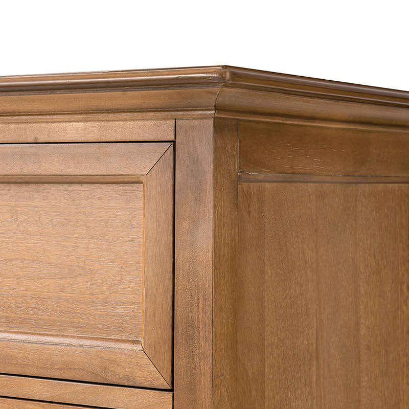 Transitional Solid Wood 6-Drawer Dresser for Bedroom Storage