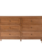 Robbie Transitional Solid Wood 6-Drawer Dresser for Bedroom Storage