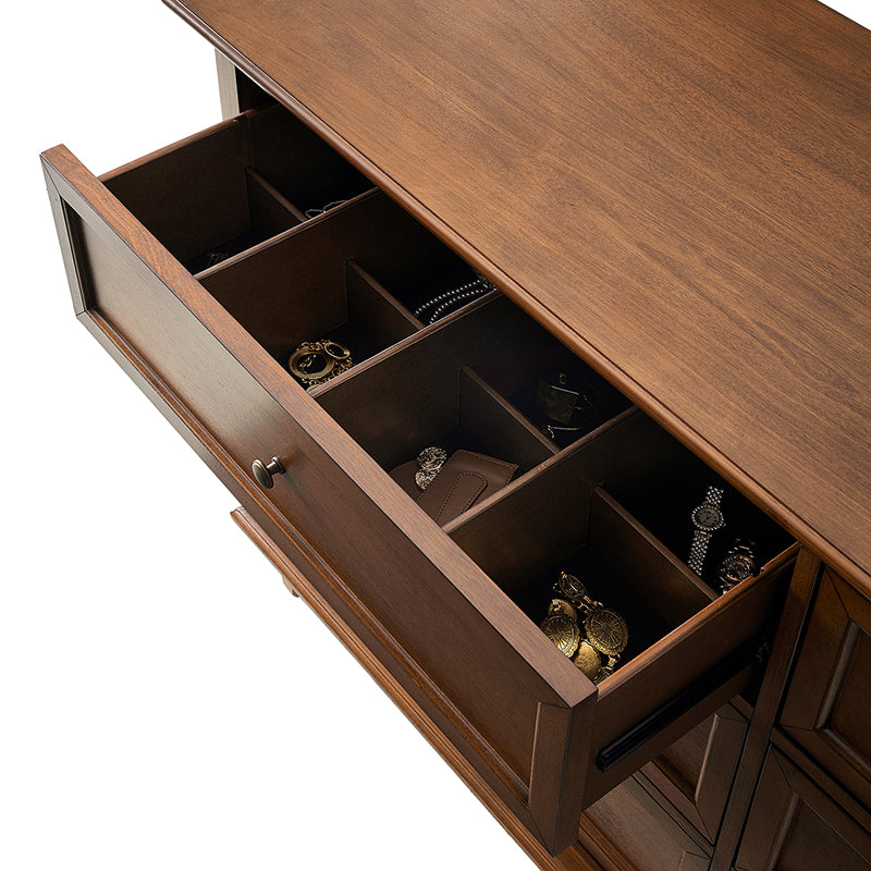 Mornay Transitional Solid Wood 6-Drawer Dresser for Bedroom Storage