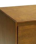 Apollone Mid-Century 6-Drawer Dresser with Solid Wood Legs