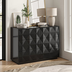 Mike 6-Drawer Modern Geometric Design Dresser