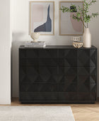 Mike 6-Drawer Modern Geometric Design Dresser