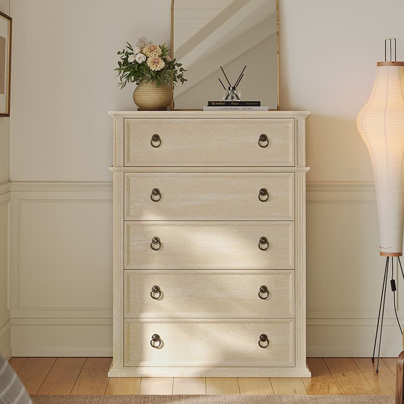 Rufina Traditional Functional 5 Drawer Dresser