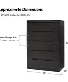 Brandon Modern Natural Wood 5-Drawer Chest