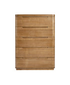 Brandon Modern Natural Wood 5-Drawer Chest