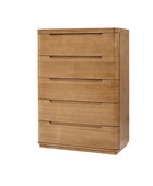 Brandon Modern Natural Wood 5-Drawer Chest