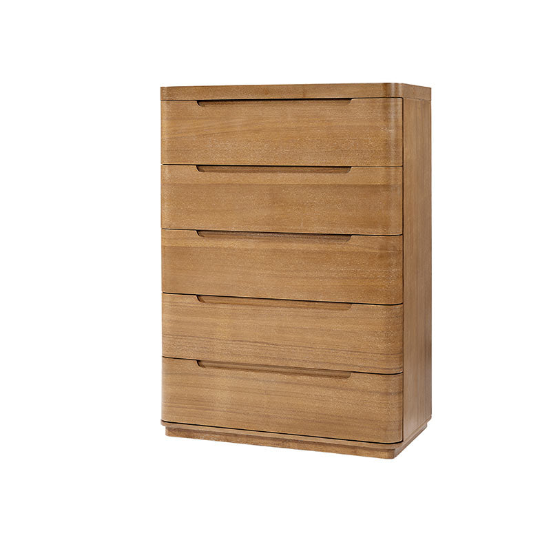 Brandon Modern Natural Wood 5-Drawer Chest
