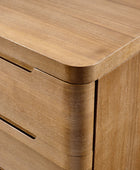 Brandon Modern Natural Wood 5-Drawer Chest