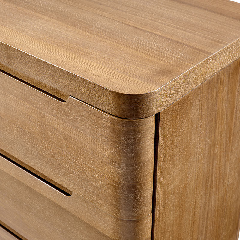 Brandon Modern Natural Wood 5-Drawer Chest