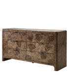 Virel Modern Marquetry 6-Drawer Dresser